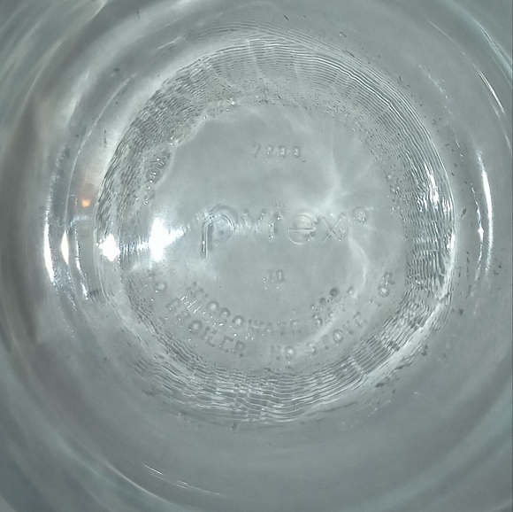 Pyrex 7200 2 Cups 470ML Blue Tint Clear Glass Mixing Bowl Set Of 2 USA No Lids - Picture 6 of 9